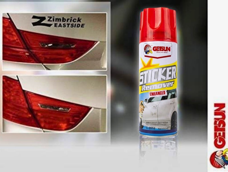 GETSUN Sticker & Adhesive Remover Spray 450ml - Image 3